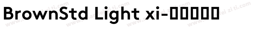 BrownStd Light xi字体转换